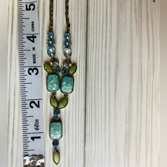 Nancy and Rise Multi Stone Lavalier Necklace - Picture 5 of 8